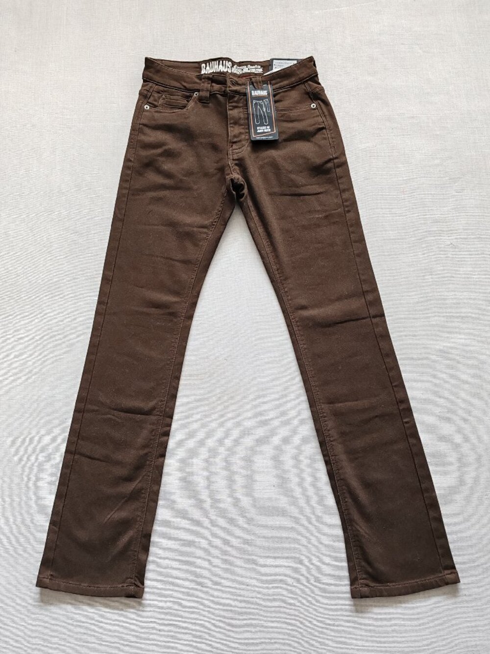 Bauhaus Denimworks BH-3035-SKT Men's Straight Fit Pants - Brown - 28x33 - Picture 2 of 15